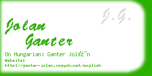 jolan ganter business card